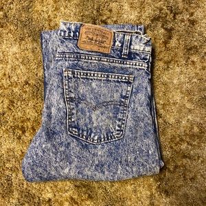 Orange tab Levi straight leg jeans